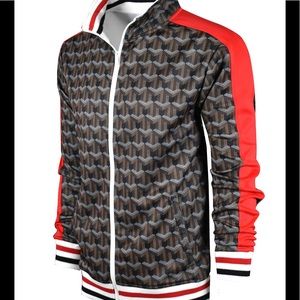 ScreenShot “wallet” print track jacket size L